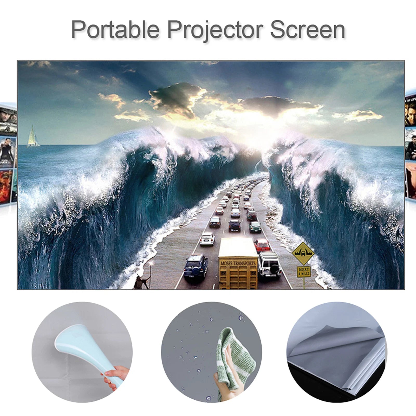 Portable Projector Screen.