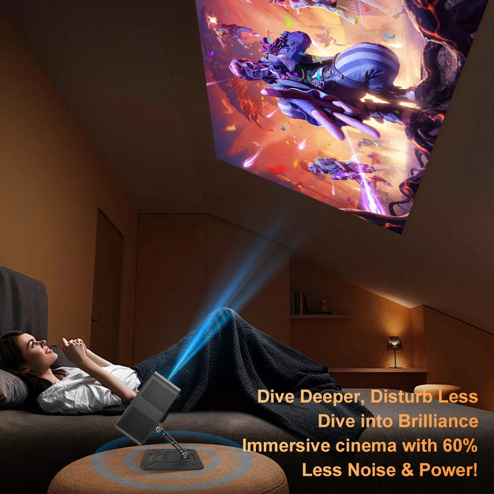 Salange P60Pro Portable Projector 8K Android 14.0