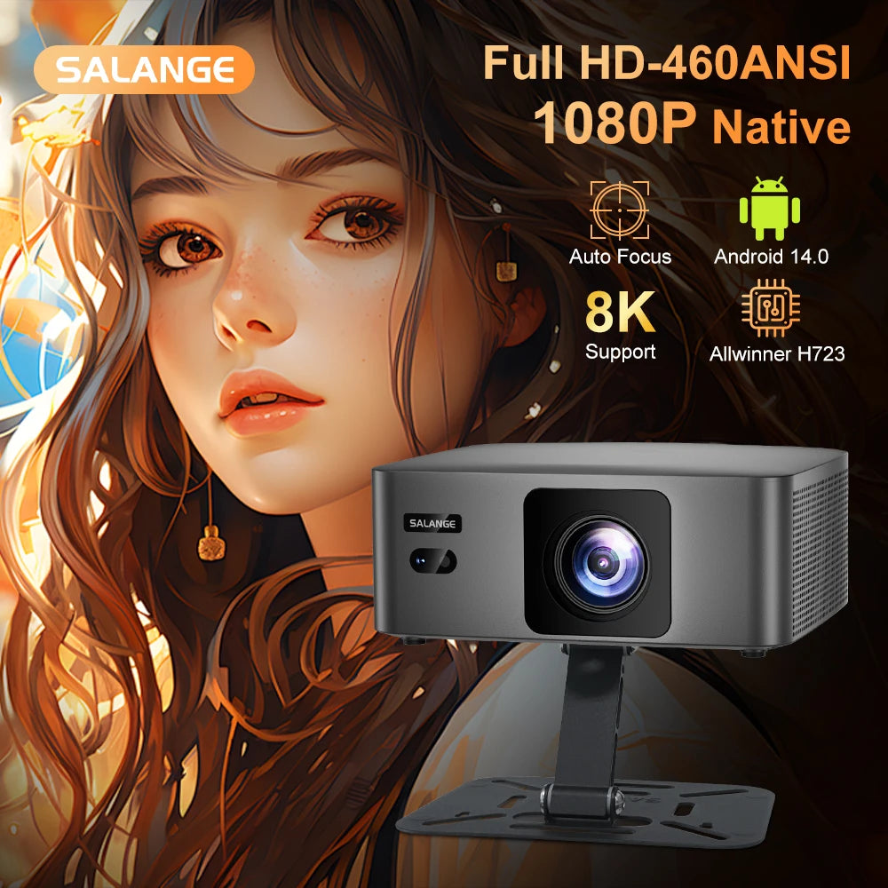 Salange P60Pro Portable Projector 8K Android 14.0