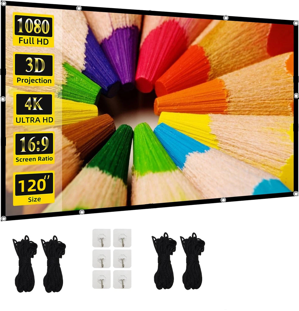 72-100-120 Inch 4k projector screen.