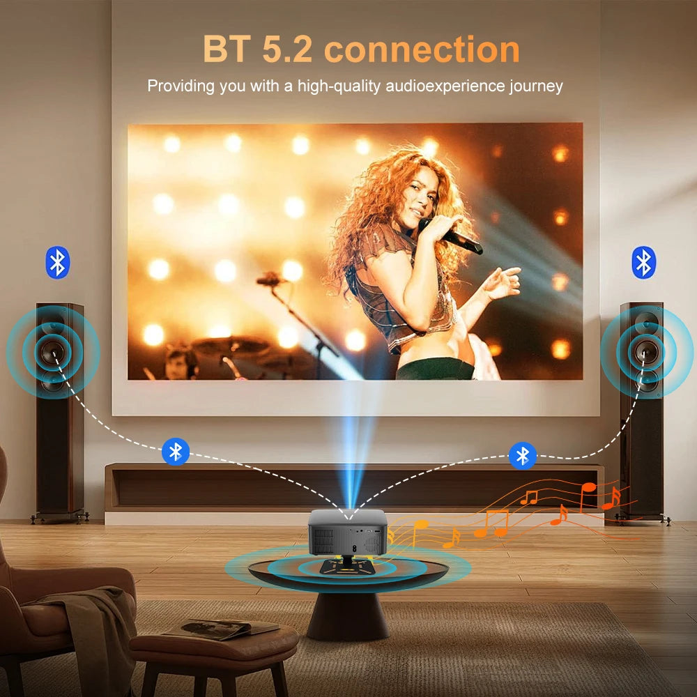 Salange P60Pro Portable Projector 8K Android 14.0