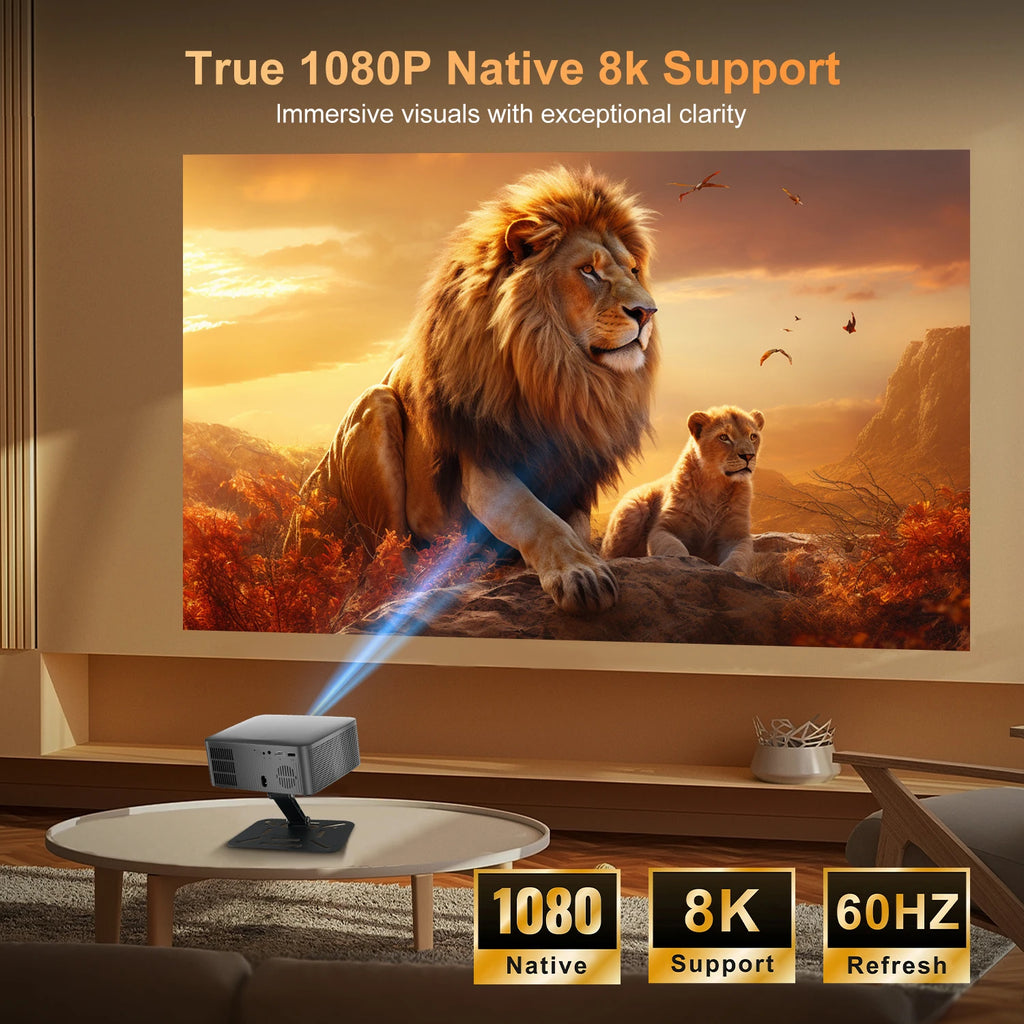 Salange P60Pro Portable Projector 8K Android 14.0